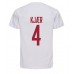 Günstige Dänemark Simon Kjaer #4 Auswärts Fussballtrikot WM 2022 Kurzarm